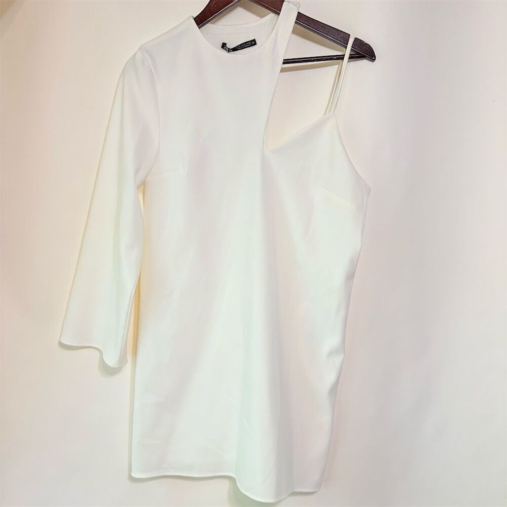 Zara Asymmetrical White Dress